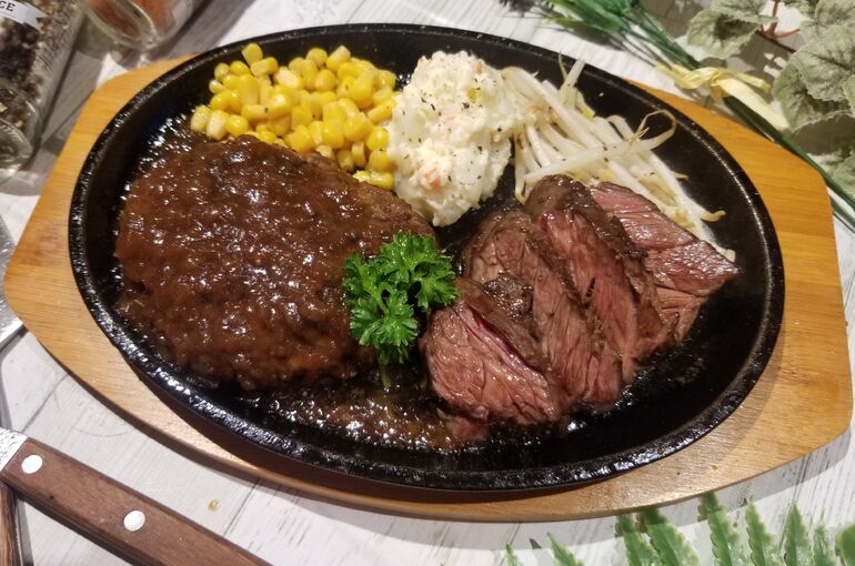 ハラミ&ハンバーグコンボ1